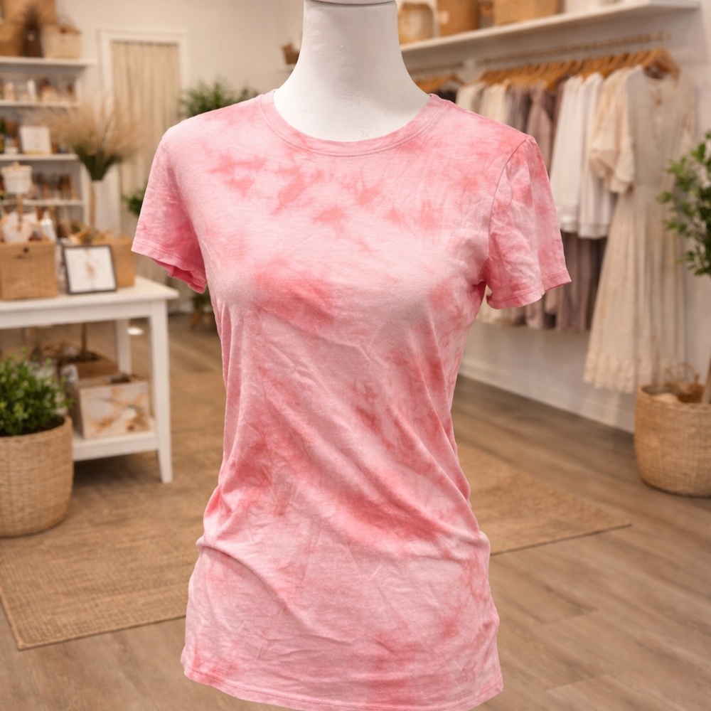 Victoria’s Secret PINK Pink Tie Dye T-Shirt Size Small Soft